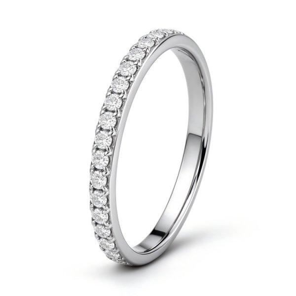 Diamond Wedding Band 1/2 ct tw 14K White Gold