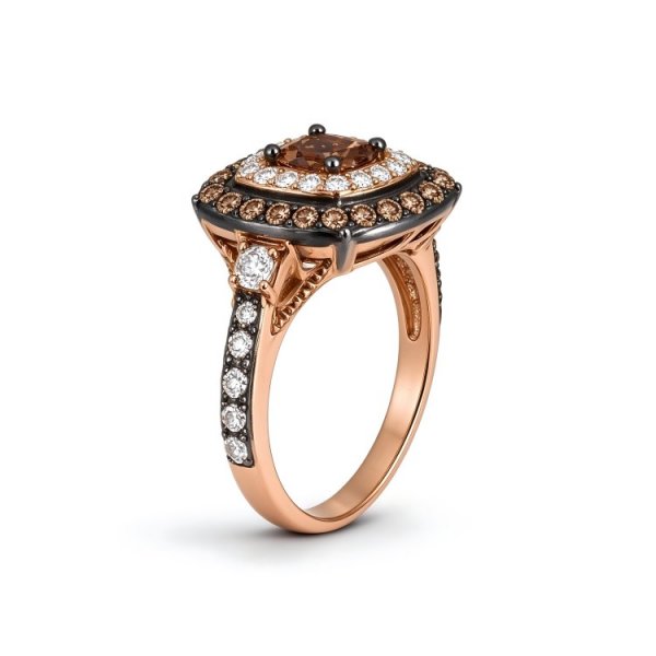 Chocolate Crystals Ring Copper and zinc alloy