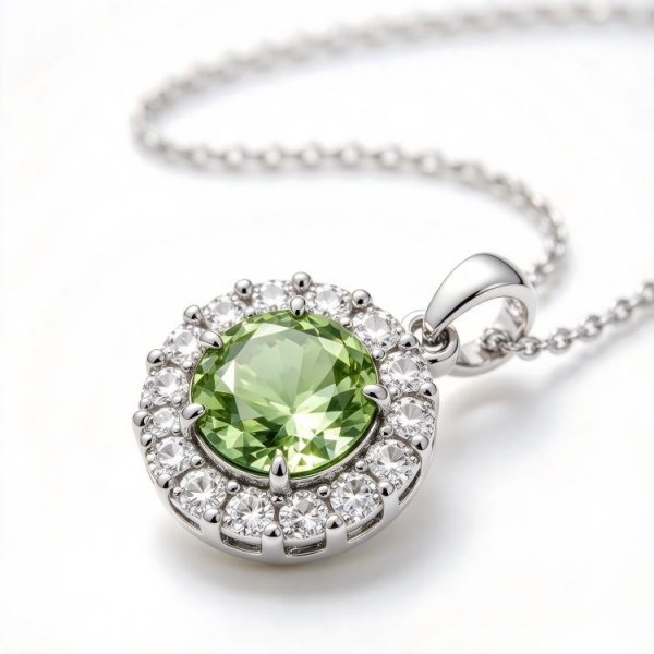 Bella Bridal Pendant in Peridot